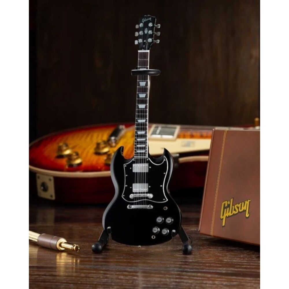Gibson SG Standard Ebony 1:4 Scale 10 Inch Miniature Electric Guitar Model